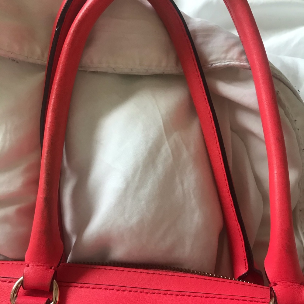 SOLD Kate Spade Purse Pink Coral Top Handle - Picture 8 of 8